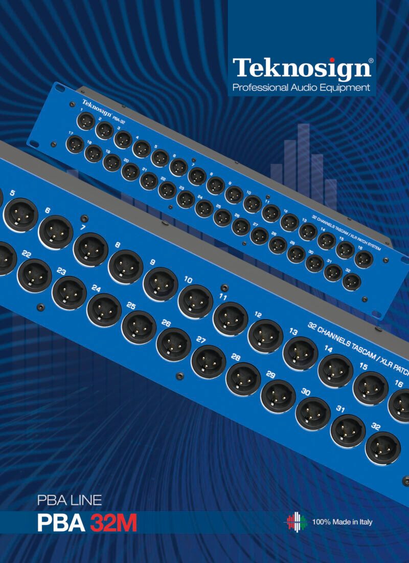 Patch Bay Line 16 and 32 Channels Bolano, SP Teknosign
