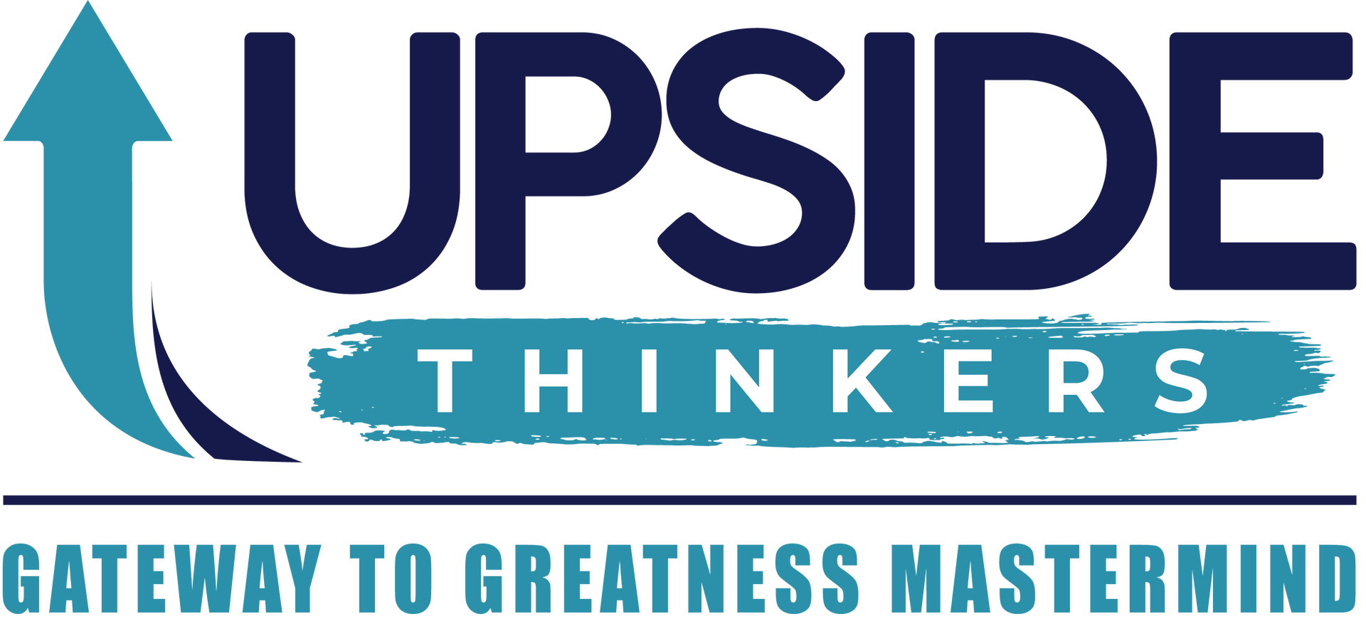 The logo for upside thinkers gateway to greatness mastermind