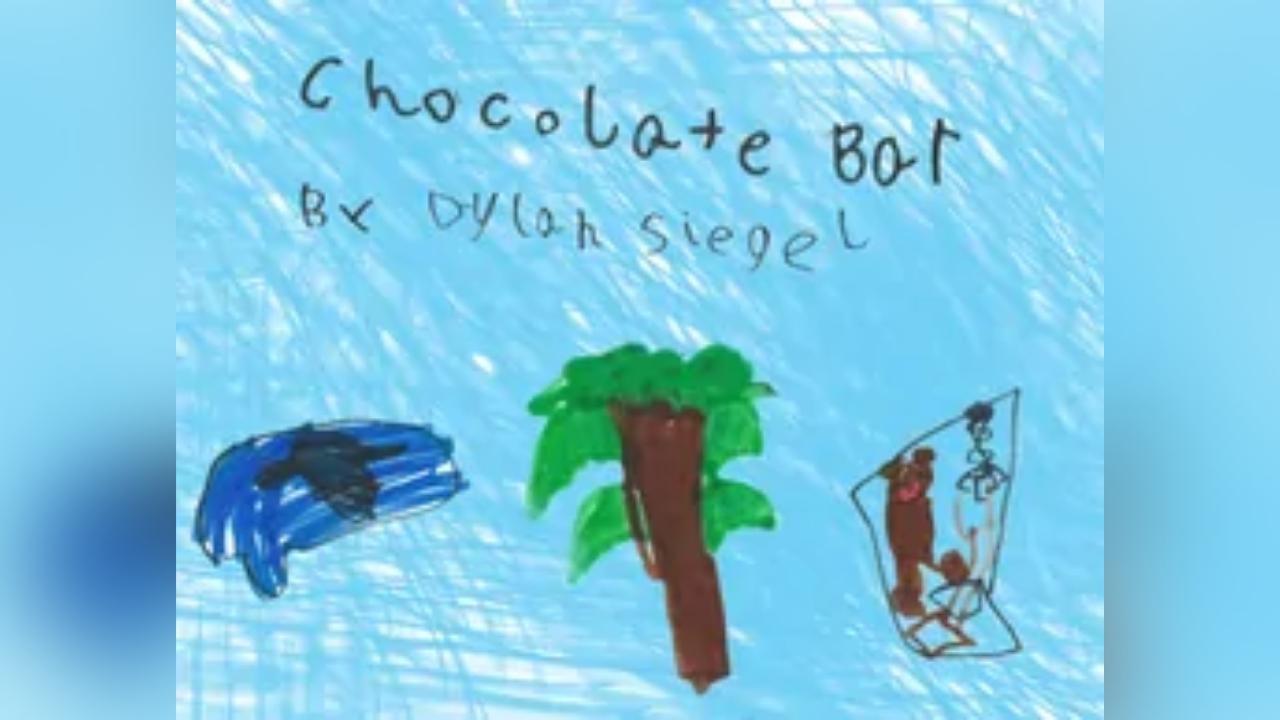 A child 's drawing of a chocolate bar by dylan siegel