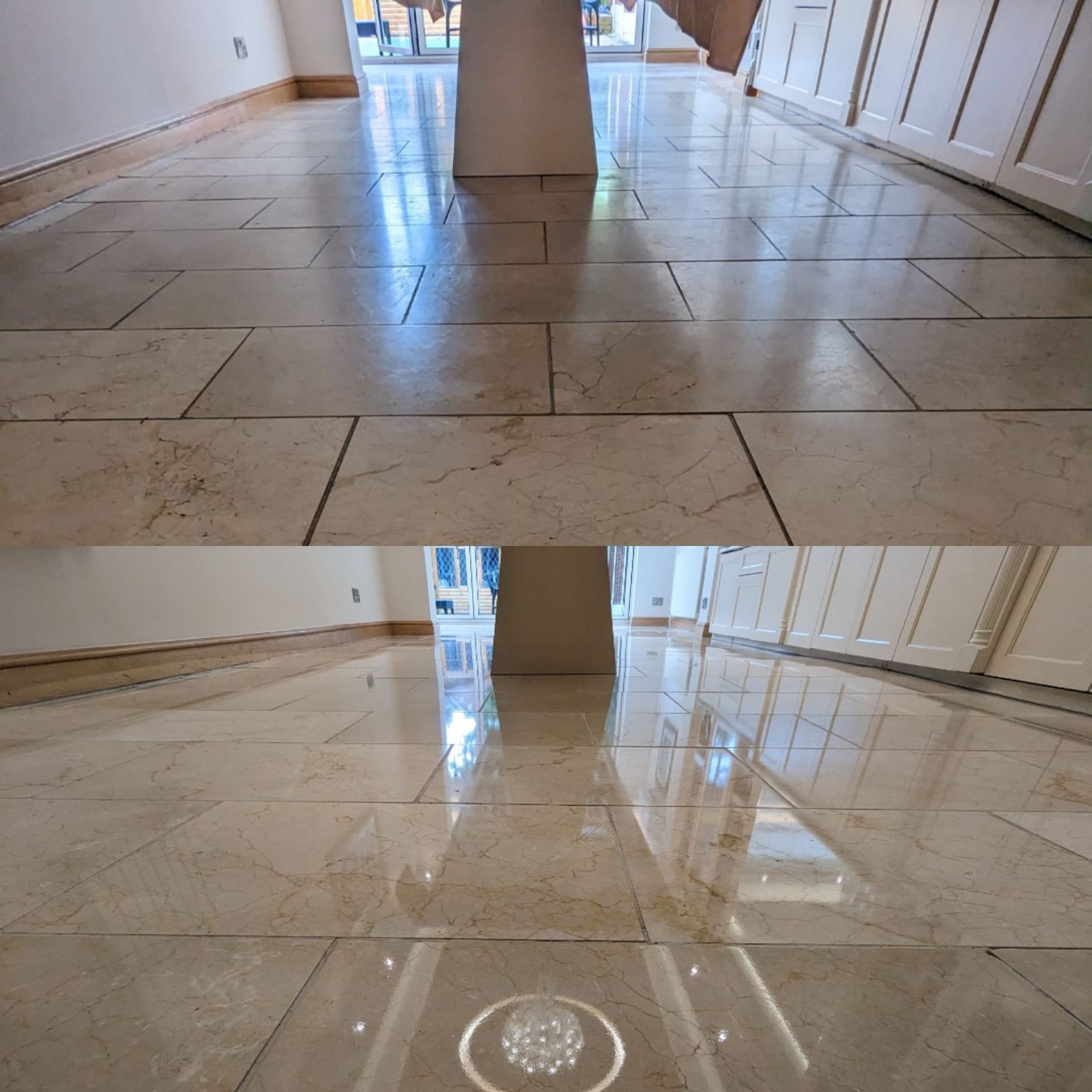 Marble tiles restoration deep cleaning, polishing and sealing in Manchester, Chester and Liverpool. 