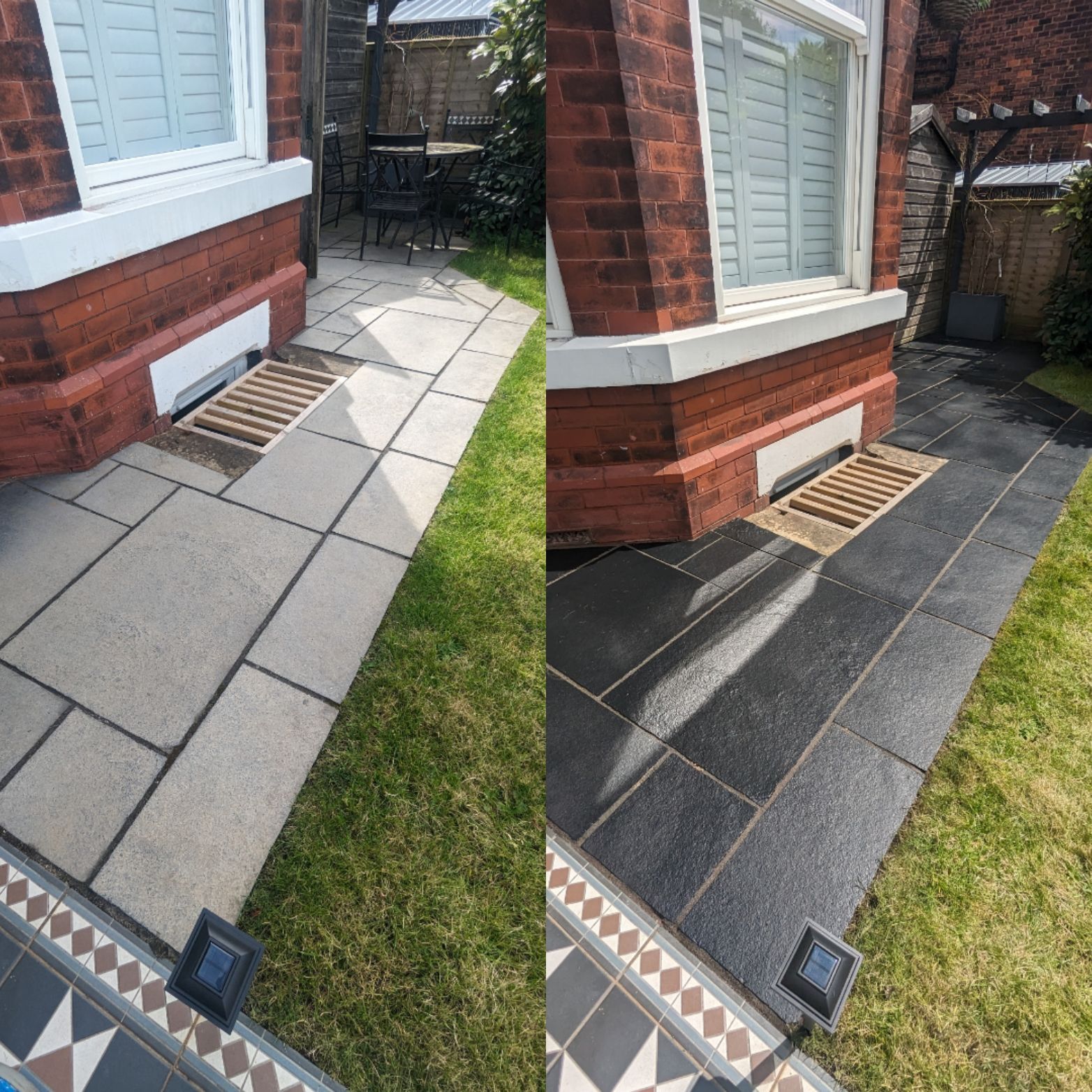 Black limestone cleaning and sealing in Manchester