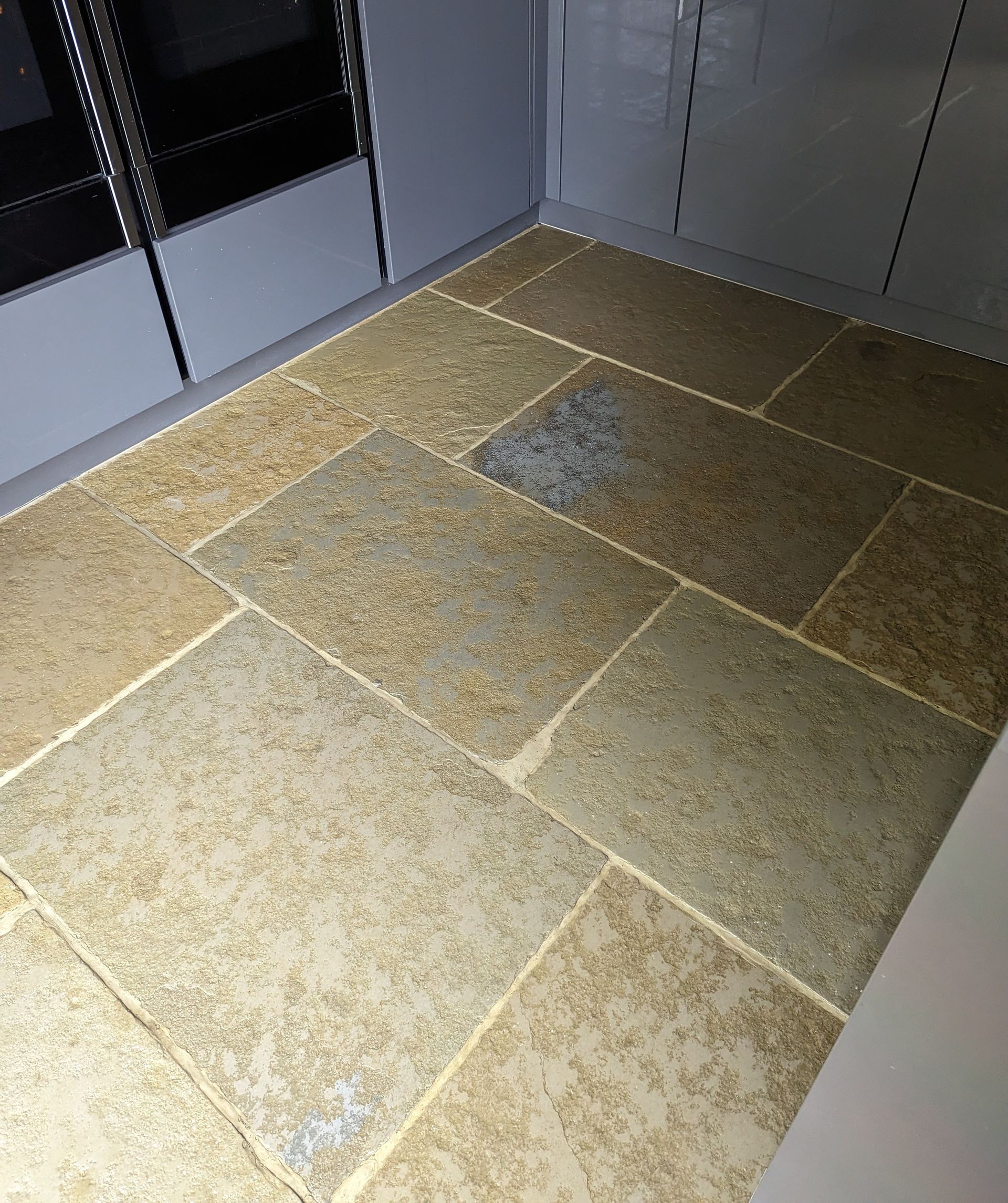 Restoring the elegance: deep cleaning and sealing a stone floor with engrained dirt in Greater Manchester