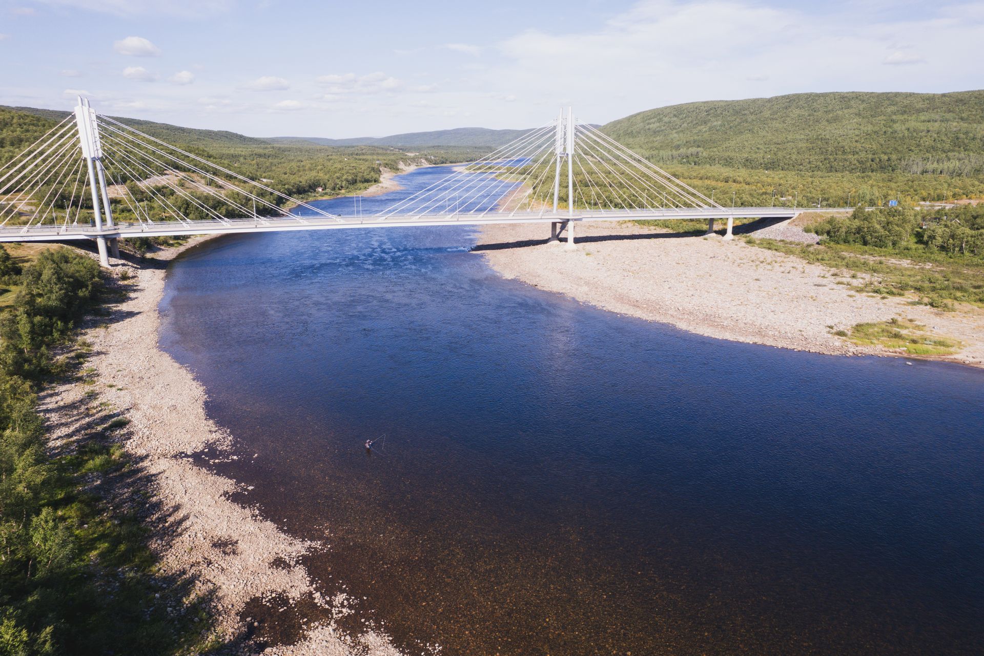 Sámi bridge in Utsjoki Lapland 