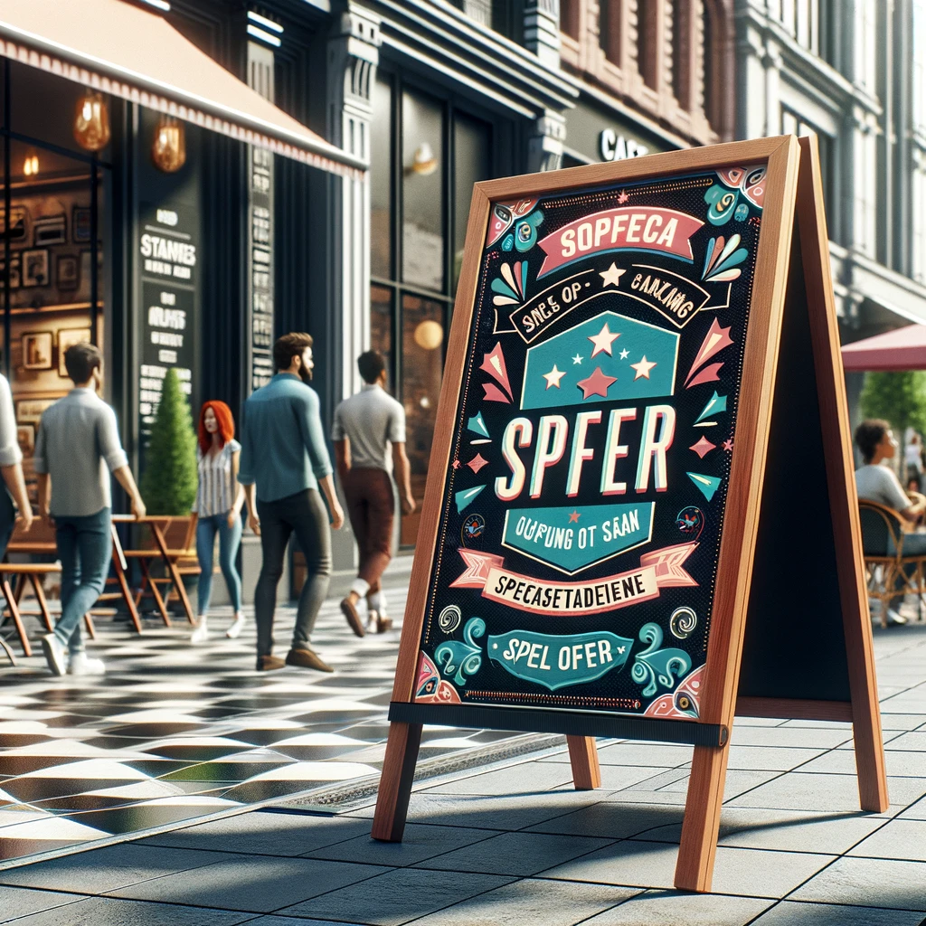 Boost Your Business with Eye-Catching Sidewalk Signage in Atwood, CA - Main Graphics