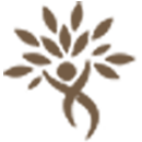 Brown figure with outstretched arms beneath a leafy tree canopy.