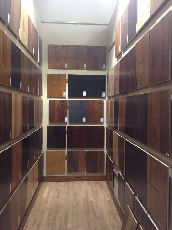 A room filled with lots of different types of wood