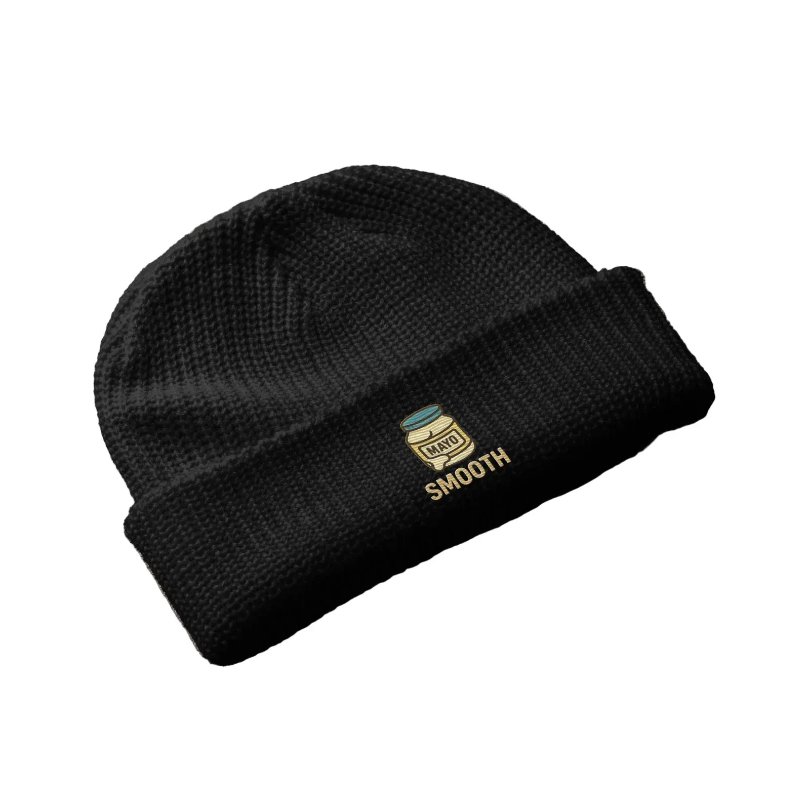 Knit Fisherman Beanie - Buttery Black