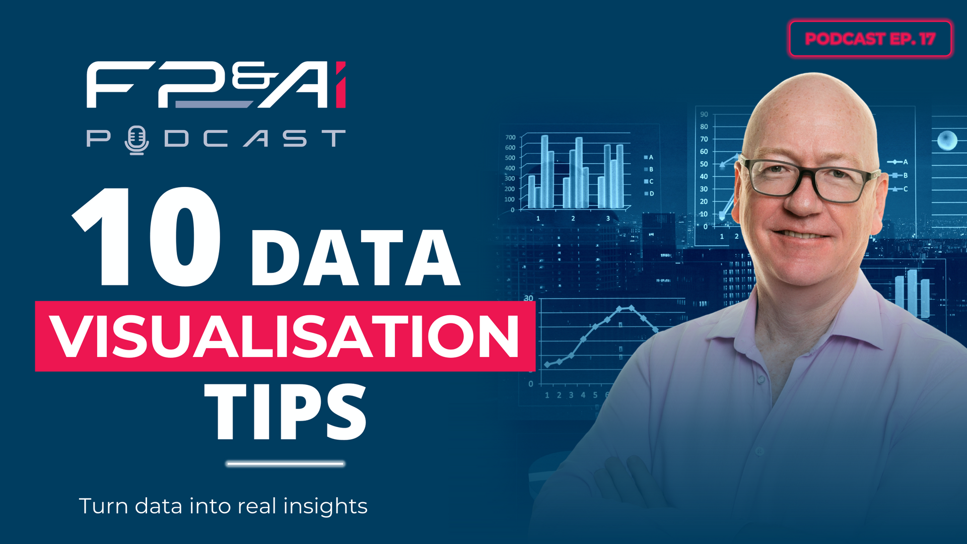 10 Data Visualisation Tips, with business analytics dashboard graphics.