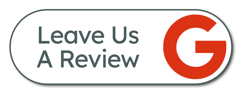 A button that says `` leave us a review '' on a white background.