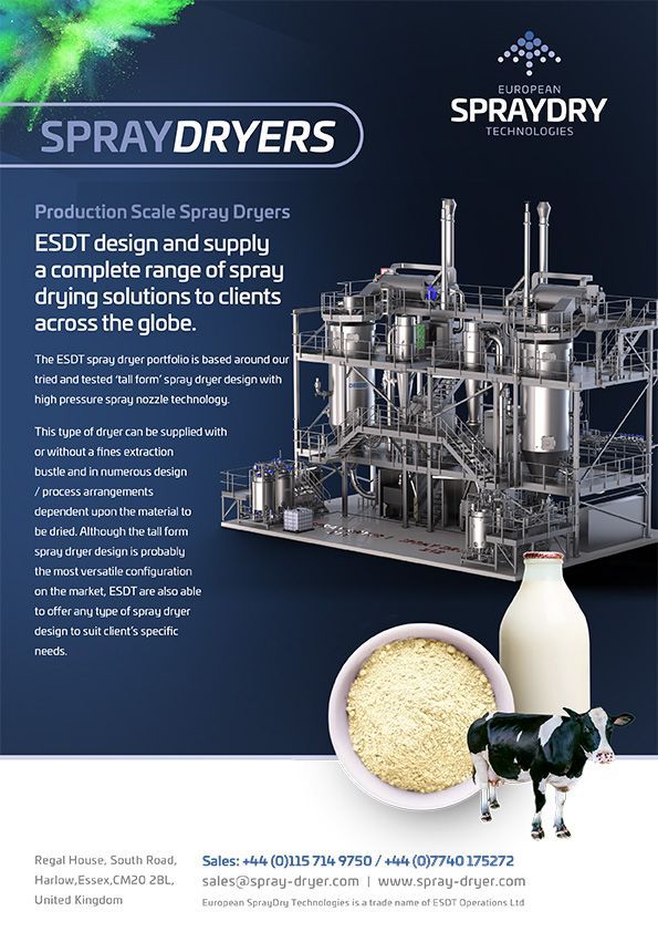 ESDT Production Scale Spray Dryers