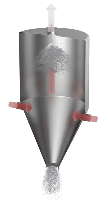 ESDT Counter flow chamber