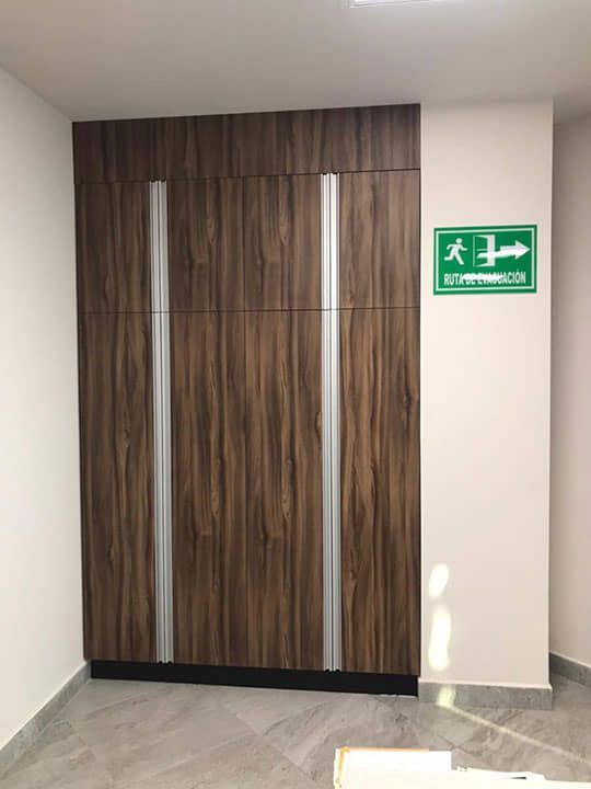 DISEÑO Y PROYECCIÓN - Mueble de guardado industrial, gabinete de guardado para oficina
