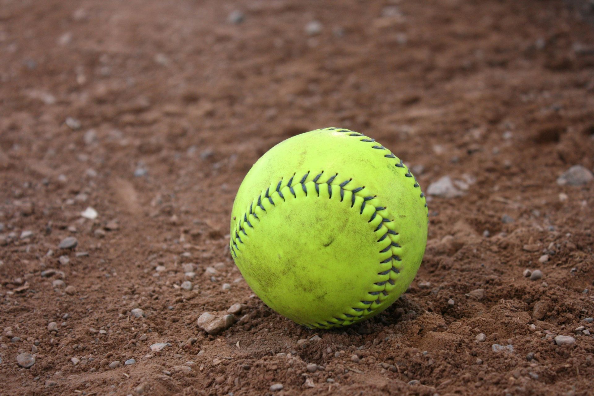 softball in dirt