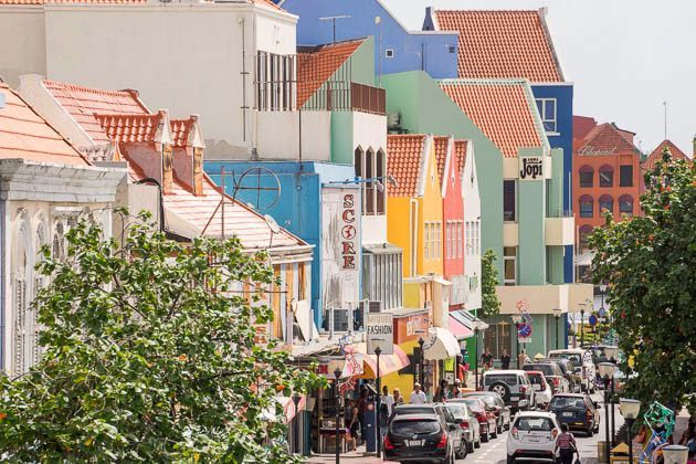 Historic Otrobanda district in Curaçao, colorful architecture and Caribbean heritage near Bario Hotel