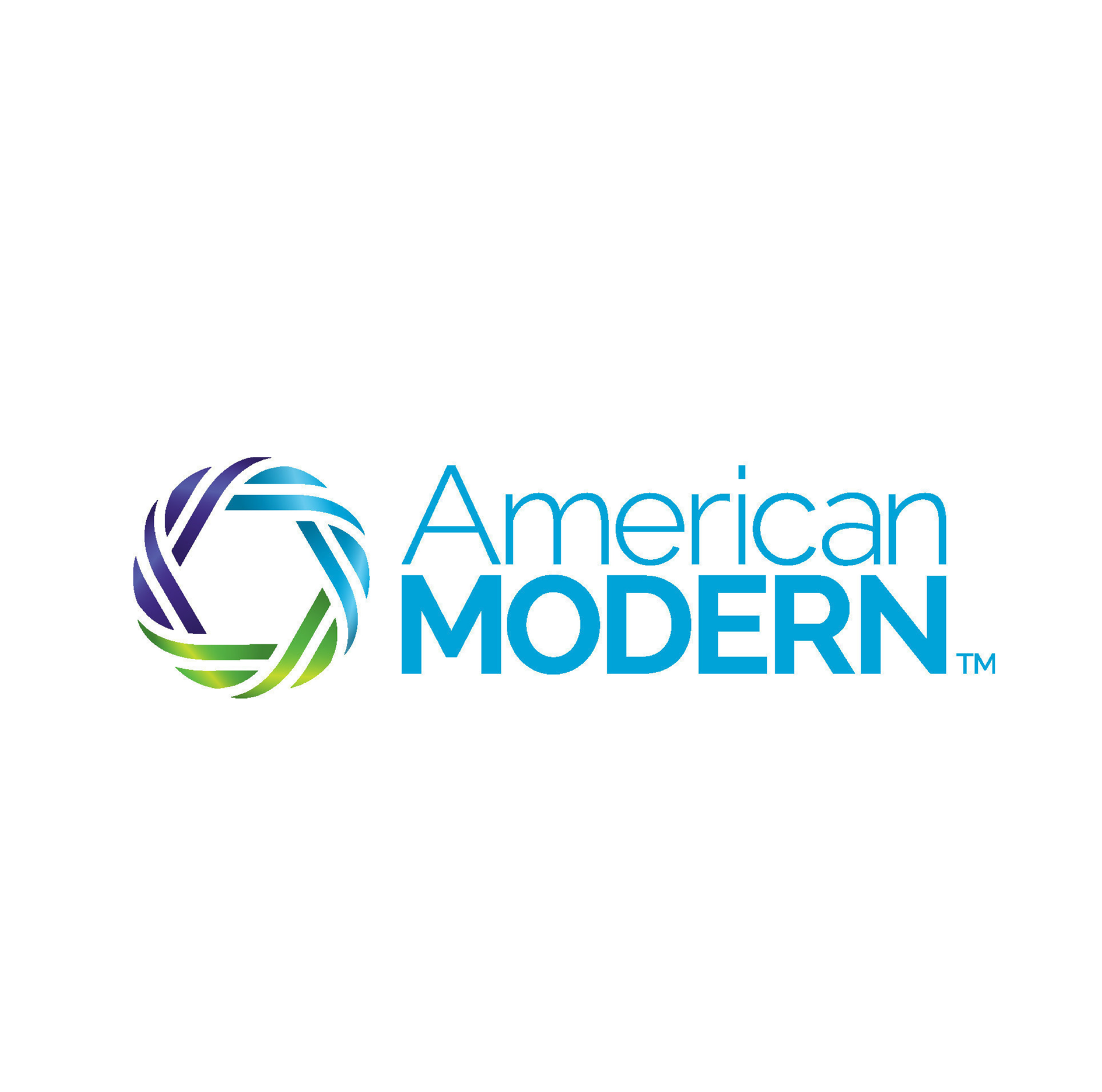 American Modern logo with blue and green circular icon and blue text
