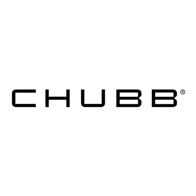 CHUBB logo in black on a white background