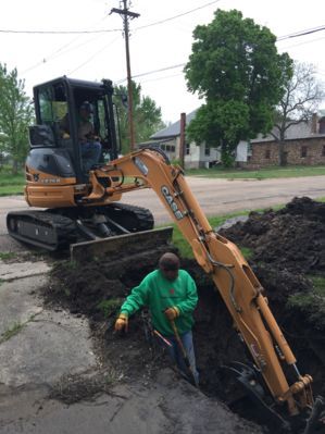 Backhoe — Fairbury, NE — Starr Plumbing LLC
