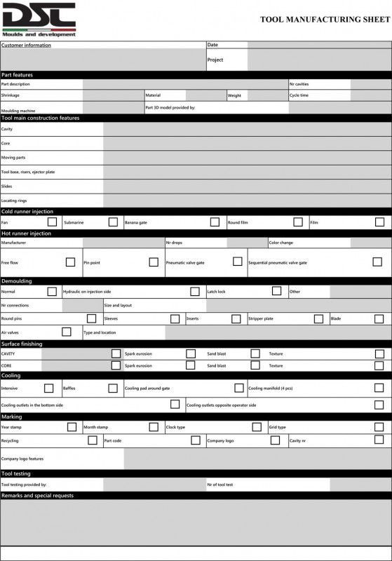 A sheet of paper that says dsc on it