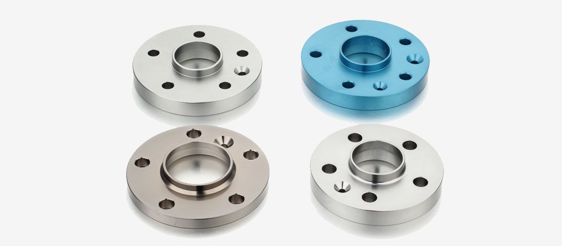Four different types of wheel spacers are shown on a white background.