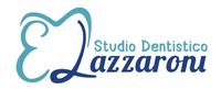 Logo dello Studio Dentistico Lazzaroni in verde acqua e blu scuro su sfondo bianco.