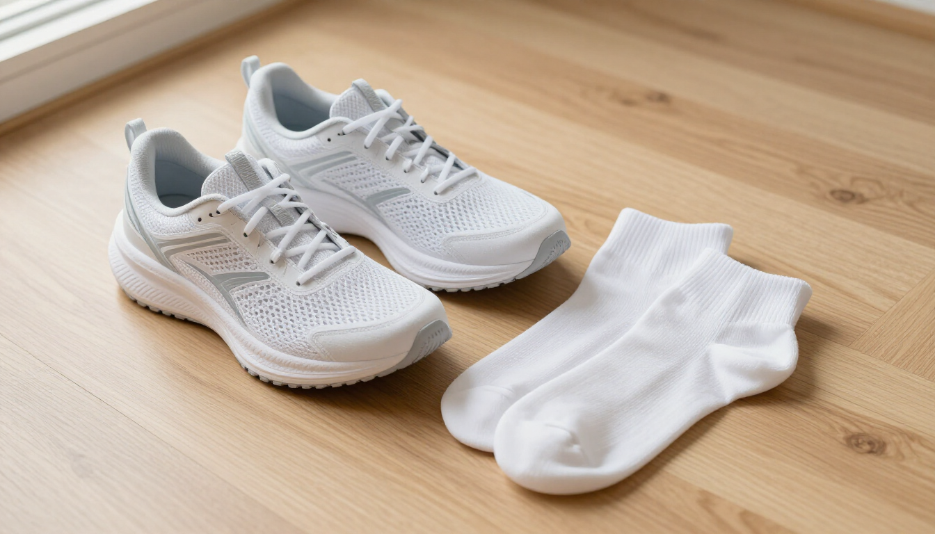 Healthy feet in breathable shoes