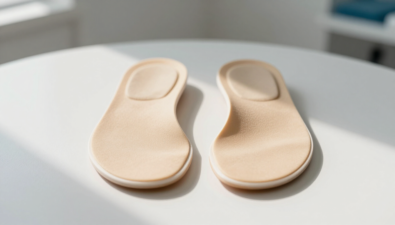 High quality custom orthotic inserts on a clean surface