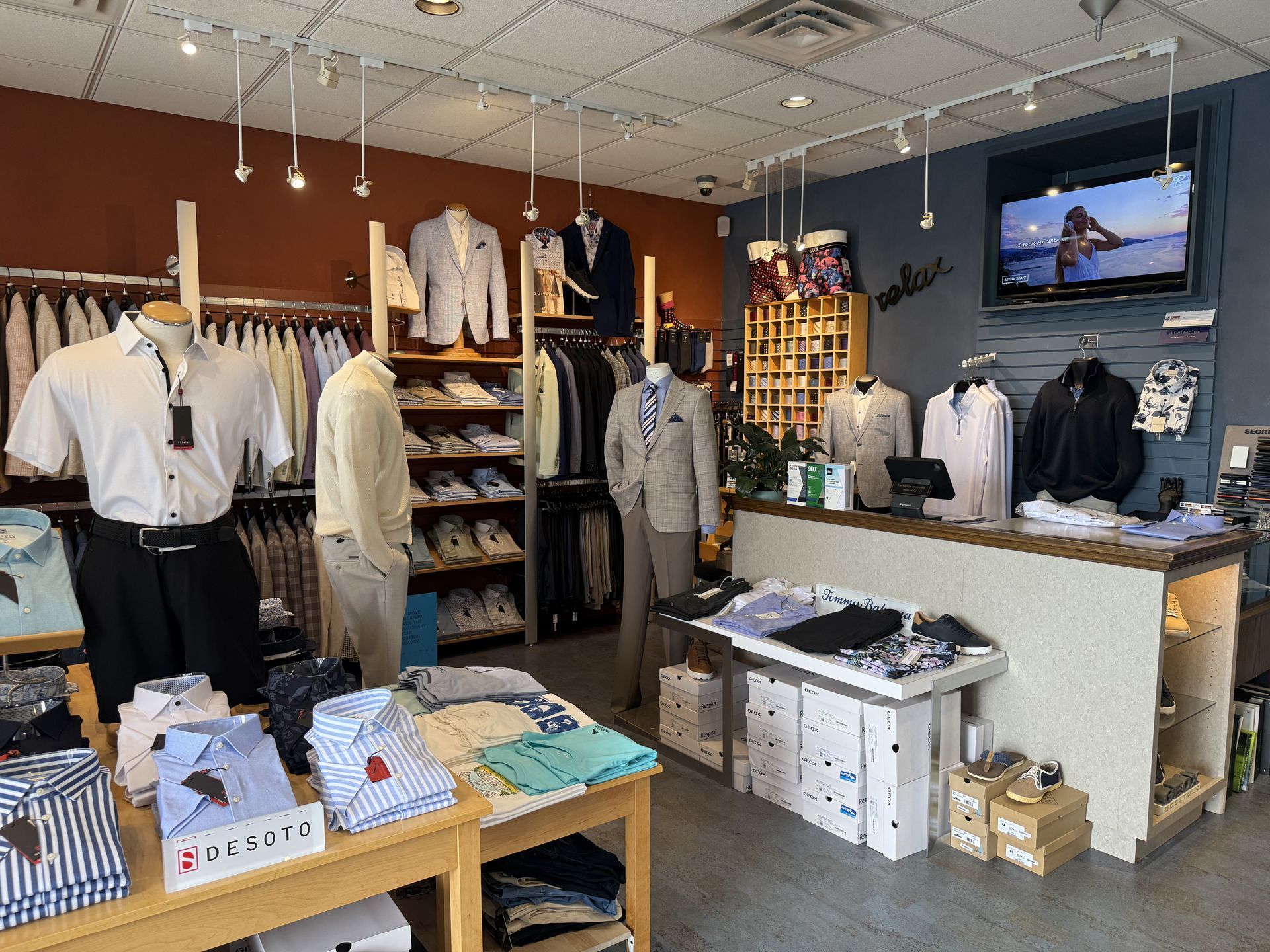 mens clothing store