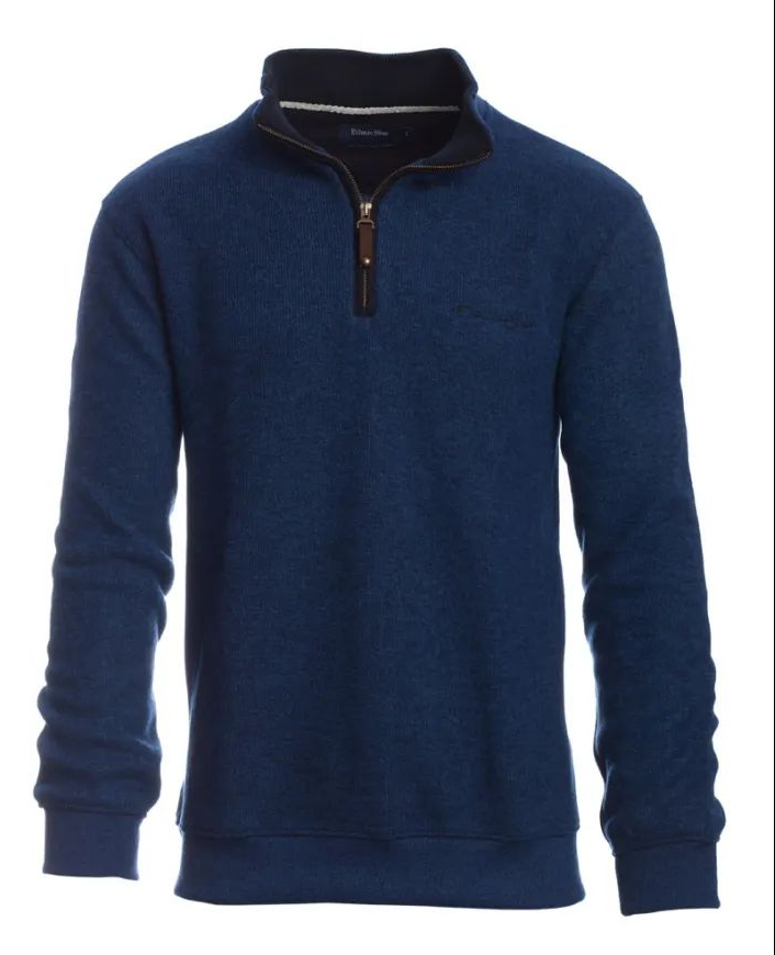 zip neck sweater