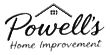 Powell&rsquo;s Home Improvement logo with stylized black script and house roof icon