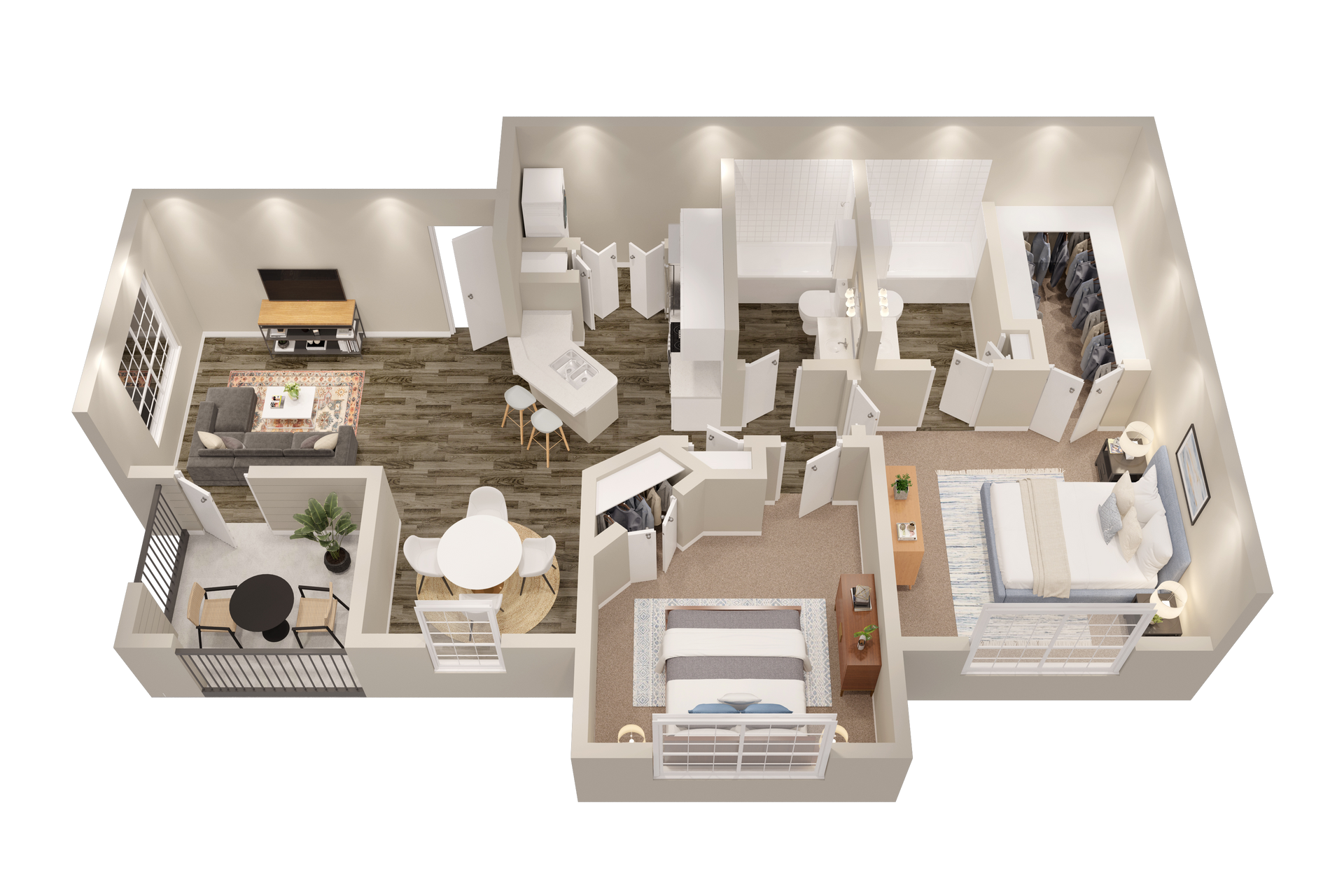 Floor Plan: 1 Bed · 1 Bath · TBD SQ. FT.