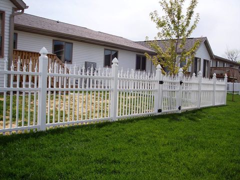 White Metal Fence