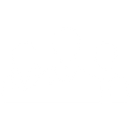 white icon of a team of 2 men and a woman on a blue-gray background