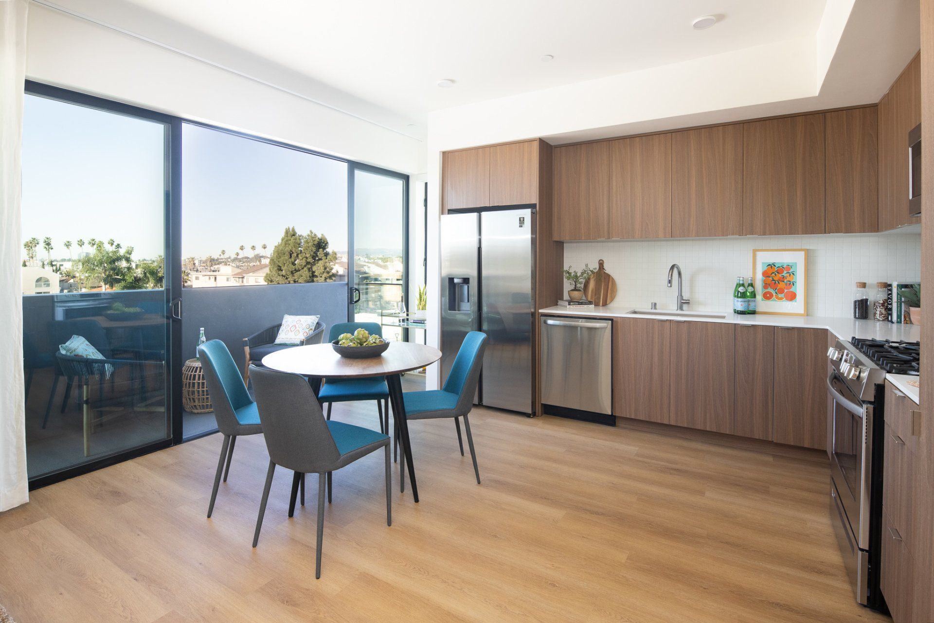 modern 2-bedroom apartment in LA Frame Downtown Culver City with bright natural light and modern interiors.