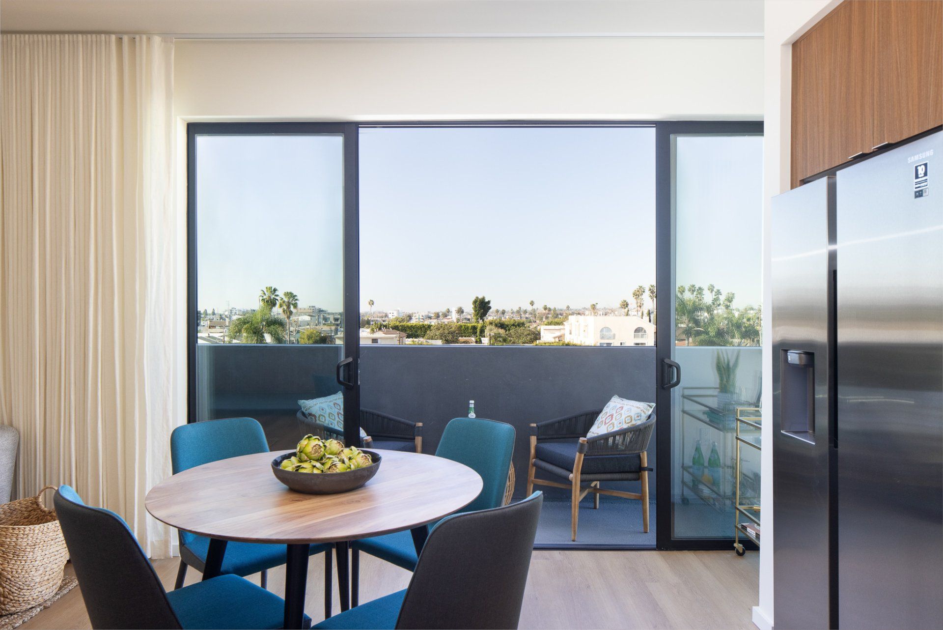 modern 2-bedroom apartment in LA Frame Downtown Culver City with bright natural light and modern interiors.