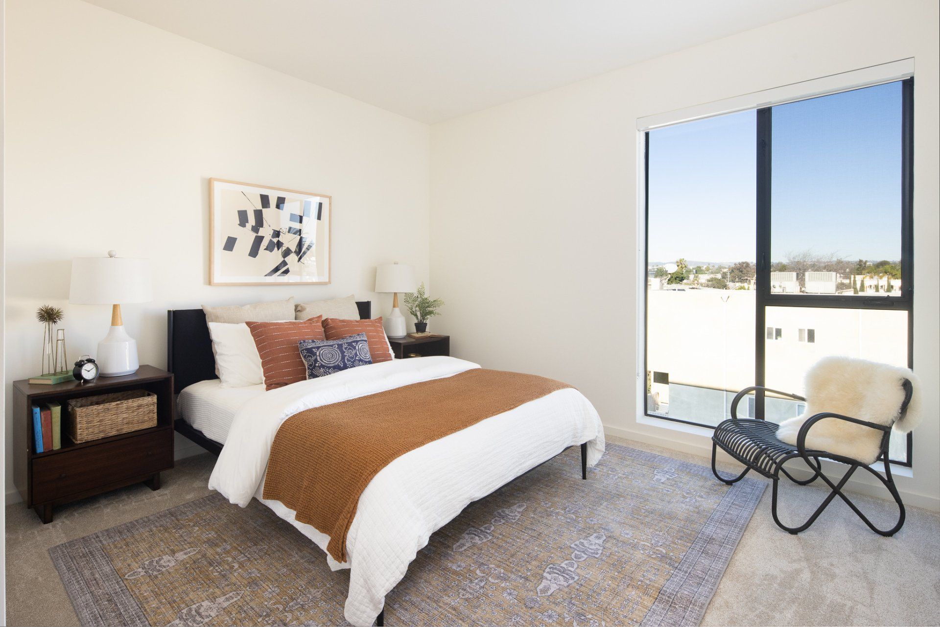 modern 2-bedroom apartment in LA Frame Downtown Culver City with bright natural light and modern interiors.
