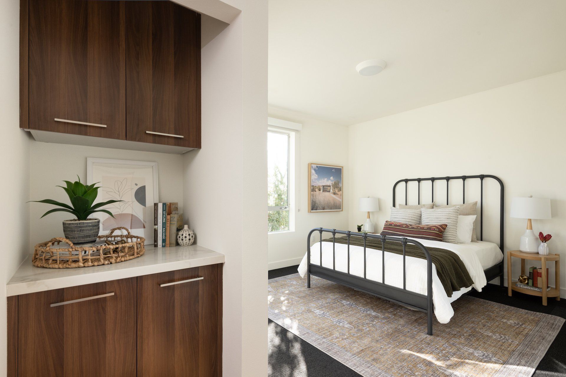 modern 2-bedroom apartments in LA Frame Melrose with bright natural light and modern interiors.