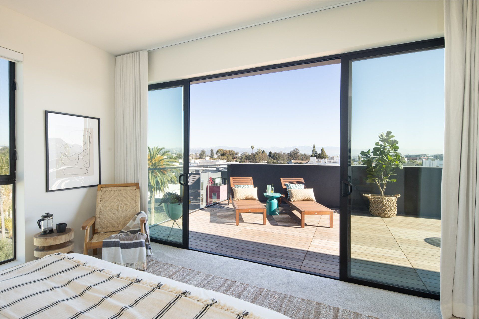 modern 3-bedroom apartment in LA Frame Downtown Culver city with bright natural light and modern interiors.