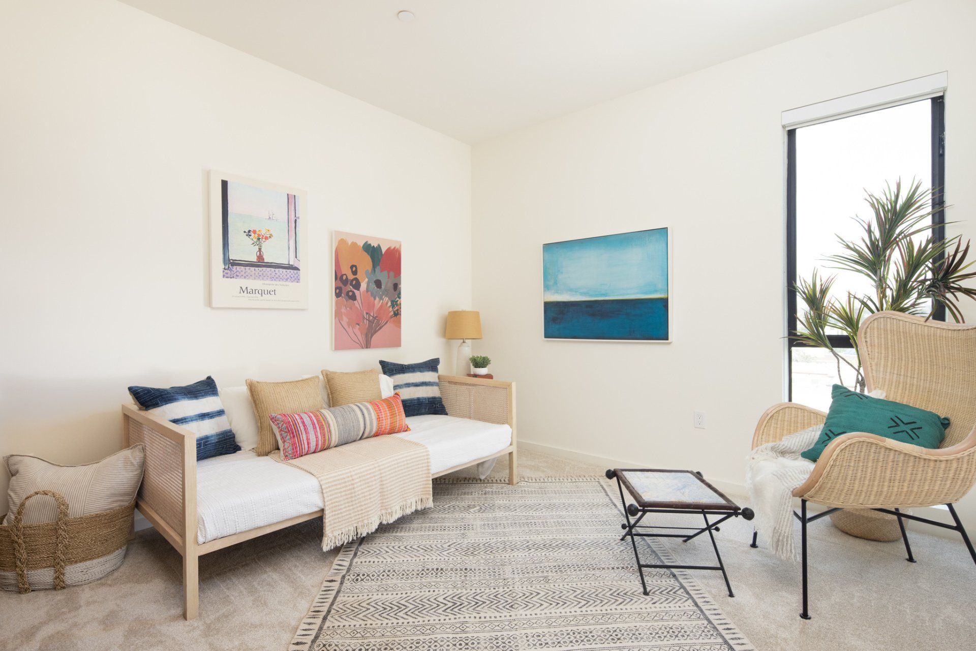 modern 3-bedroom apartment in LA Frame Downtown Culver city with bright natural light and modern interiors.