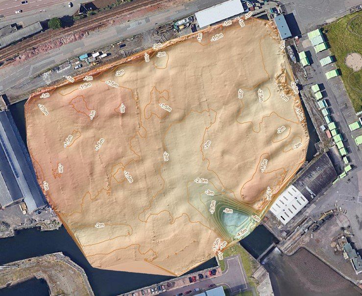 Bathymetry survey, sediment calculation