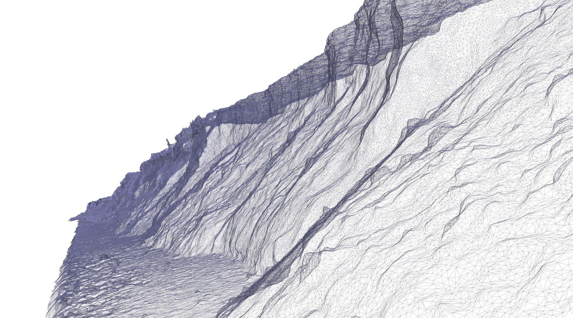 Lidar mesh models to support volume changes in coastal monitoringg