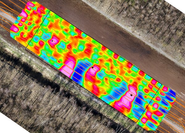 Magdrone magnetometer survey outcome
