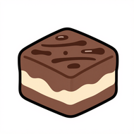 brownie recheado cartoon