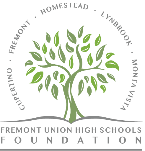 Fremont Union High Schools Foundation logo with green tree and district names in a circle
