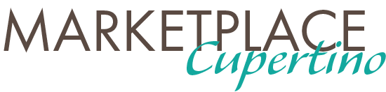 A sign for the marketplace shopping center in cupertino ca