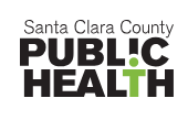 Santa Clara County Public Health logo in black and green text