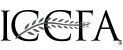 Black-and-white ICFA logo with stylized letters and a leaf-like graphic