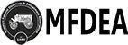 MFDEA logo with circular seal and bold black letters on white background