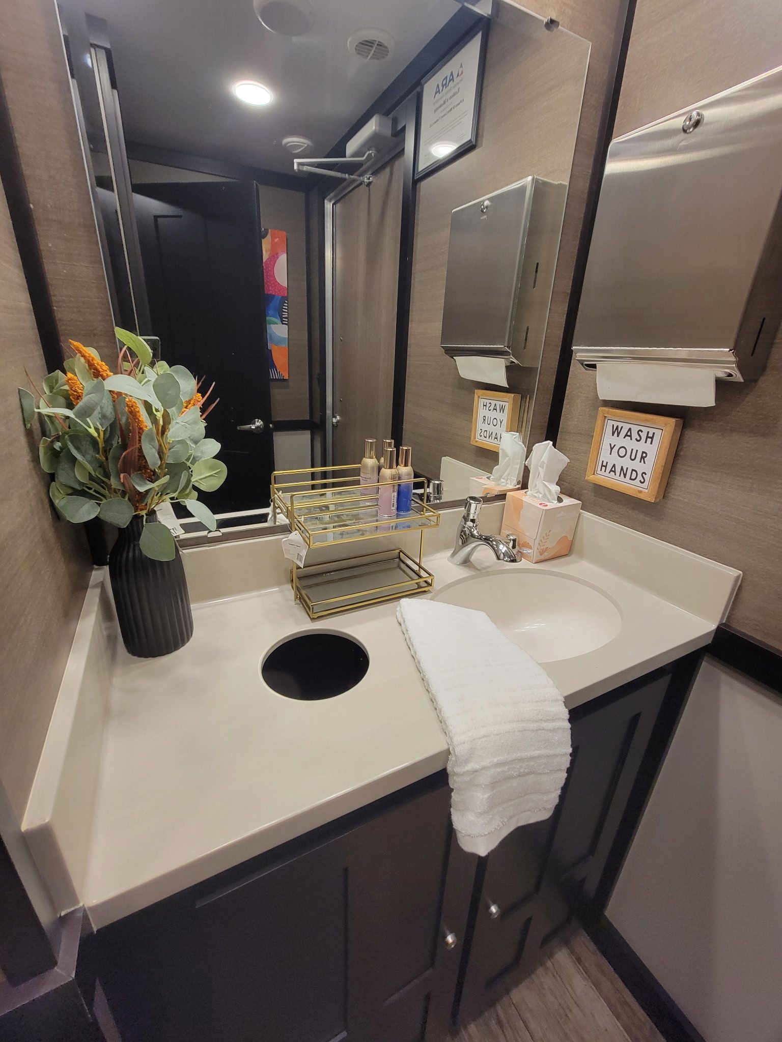 A bathroom with a sink