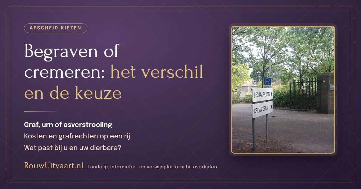 Man nadenkend voor begraven en cremeren: persoonlijke reflectie op de keuze begraven of cremeren.