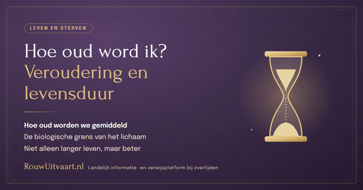 Levensduur en veroudering: hoe oud word ik en waarom gaan we dood?